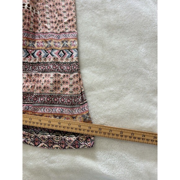 Angie Womens Pants Small Wide Leg Flowy Boho Festival Lace Hippie Beach Pant - Picture 7 of 12